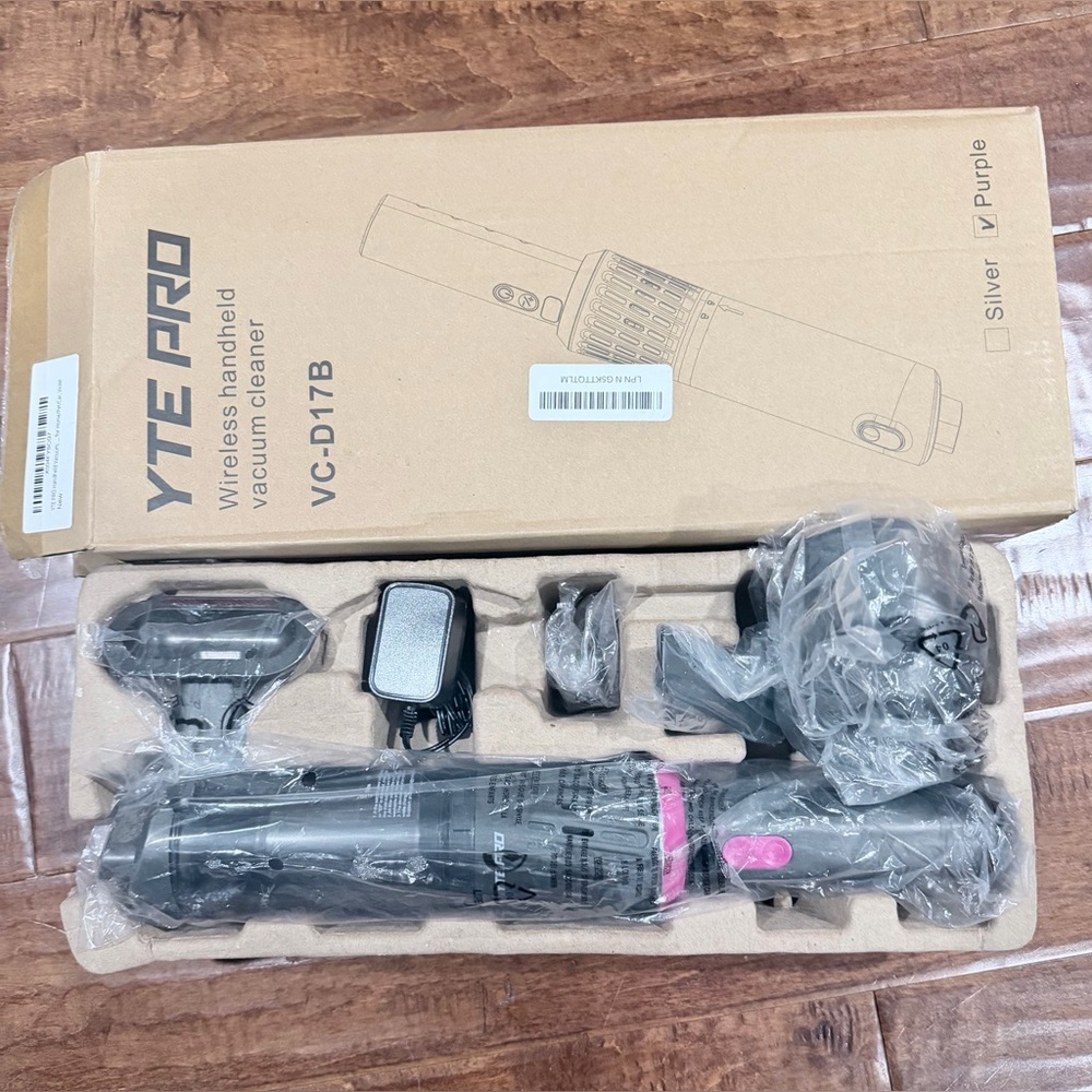 3-pin-1 Handheld Vacuum, 25000Pa, Cordless Rechargeable, Smart Display, Charging